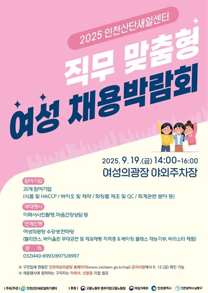 “여성 구직자 취업 지원” 인천시, ...